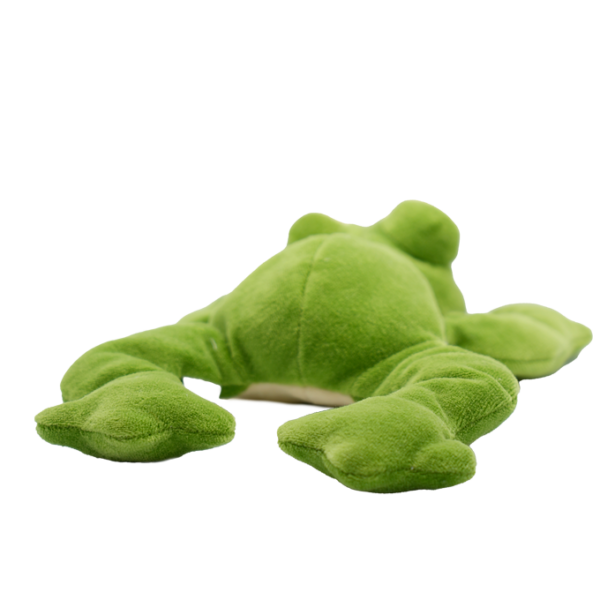Frank the Frog liggend zurück