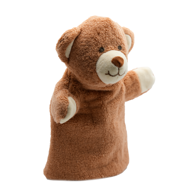 bear brown handpuppet front