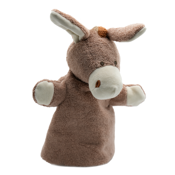 donkey brown handpuppet front