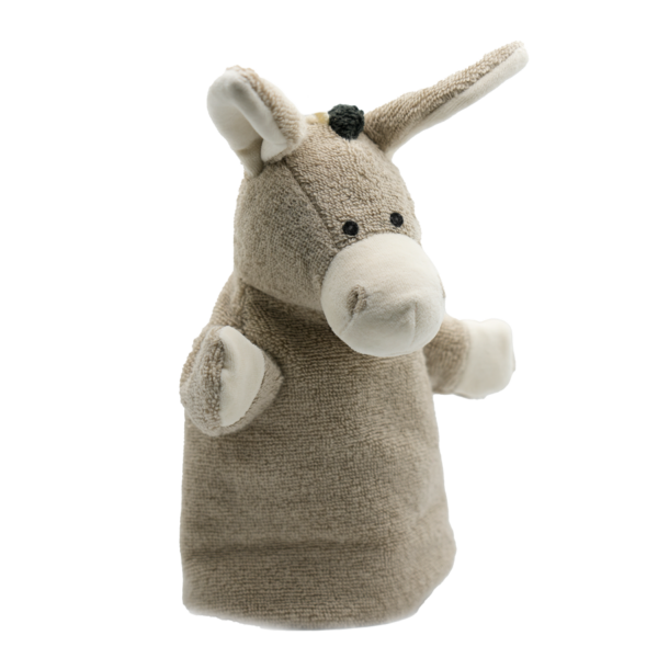 donkey grey handpuppet front